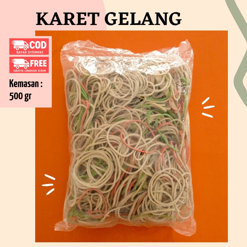 Karet Gelang Kiloan Karet Bungkus Nasi 500 gr