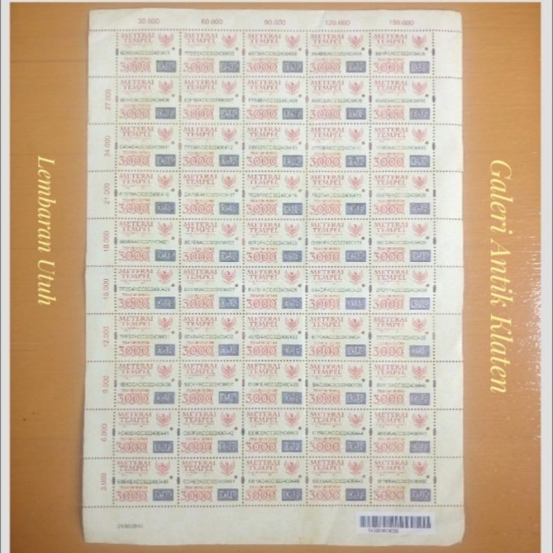 

Materai Tempel DJP Lembaran Rp 3000 Rupiah isi 50 biji tahun 2009-2010-2011-2012-2013-2014-2015