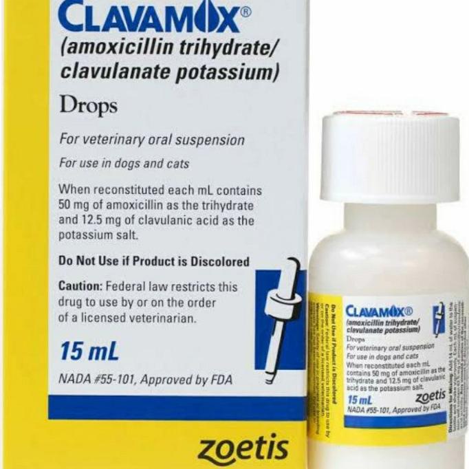 Promo Clavamox Drop Antibiotik Untuk Kucing Dan Anjing