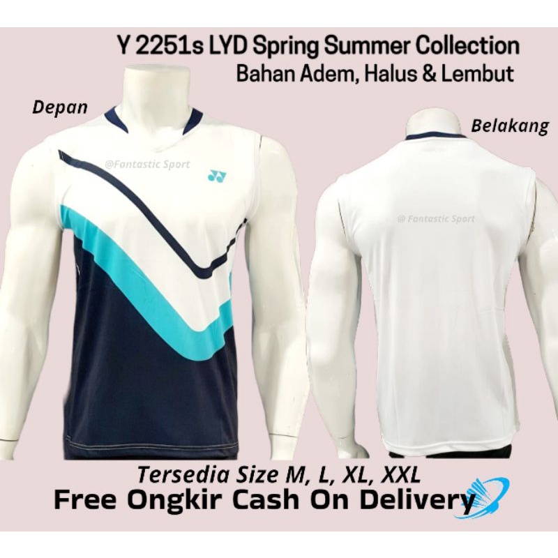 [COD] GUDANG KAOS BADMINTON YONEX GO IMPORT | BAJU BULUTANGKIS Y 2251 SINGLET BADMINTON LYD TERBARU 