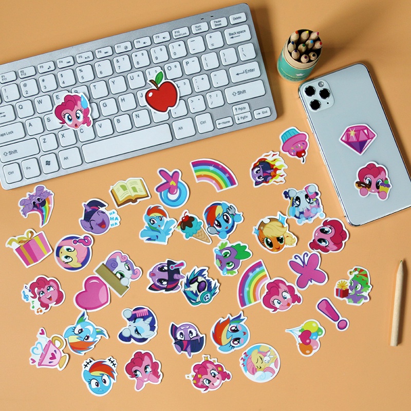 Little Pony stiker My Little Pony: persahabatan Adalah Sihir stiker kartun jurnal bahan phone case C