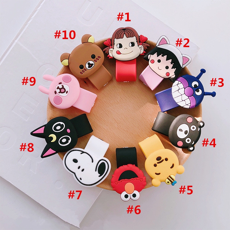 Cartoon USB Cable Bobbin Winder Data line Protector Earphone Wire Cord Organizer Management fastener