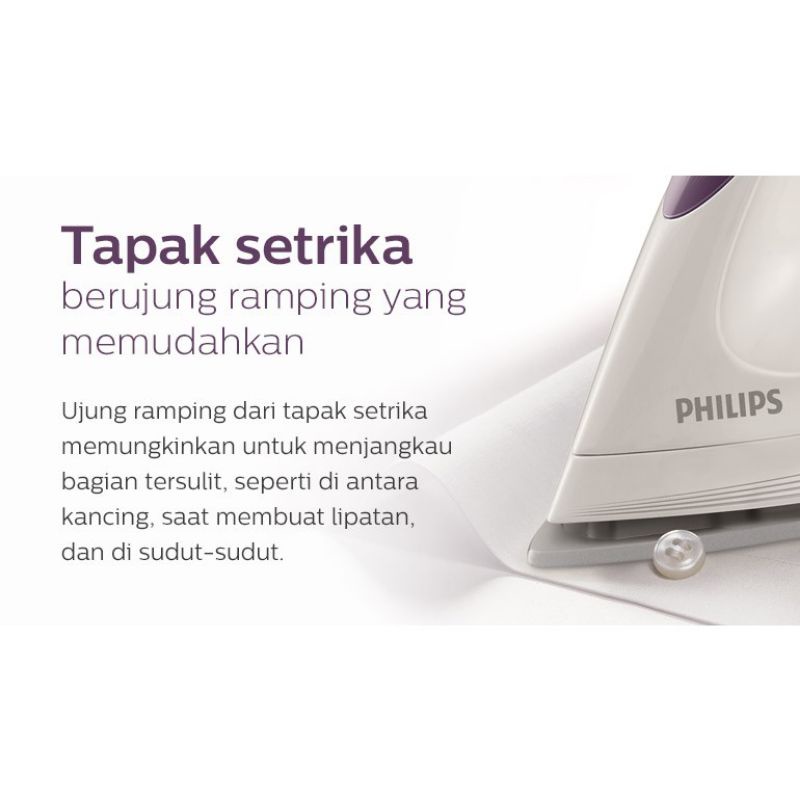 Setrika philips Gc160 affinia new dry iron setrika kering garansi resmi 2th FREE BUBLE &amp; KARDUS