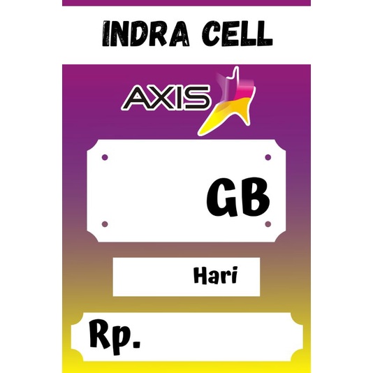 

DES2| LABEL HARGA KOSONG KUOTA TANPA GB| XL AXIS INDOSAT TRI SMARTFREN TELKOMSEL