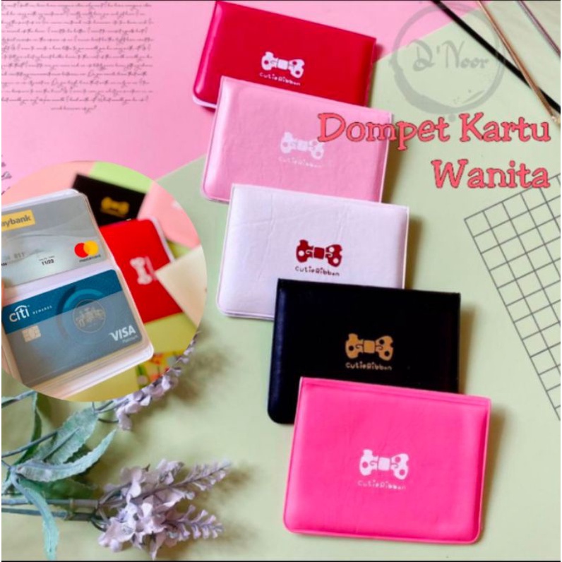 Dompet Kartu Polos Motif Mini KTP ATM /Card Nama/Uang/Holder Murah