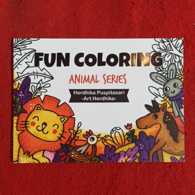 

Buku mewarnai fun coloring animal series