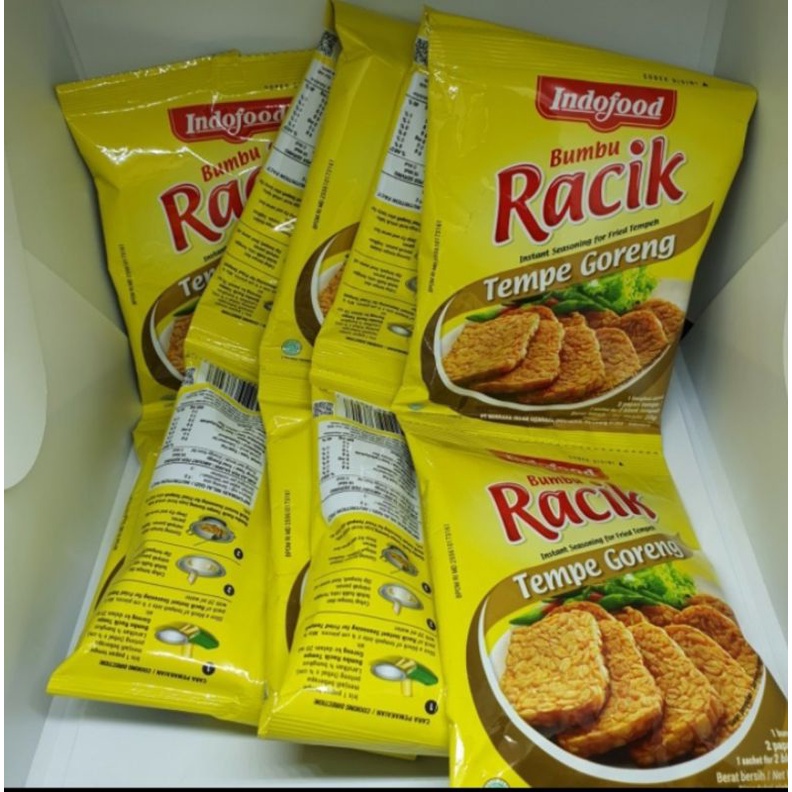 

Bumbu racik tempe goreng indofood 1 renceng 10 pcs