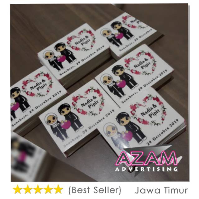 

Stiker Label transparan 4x6 cm