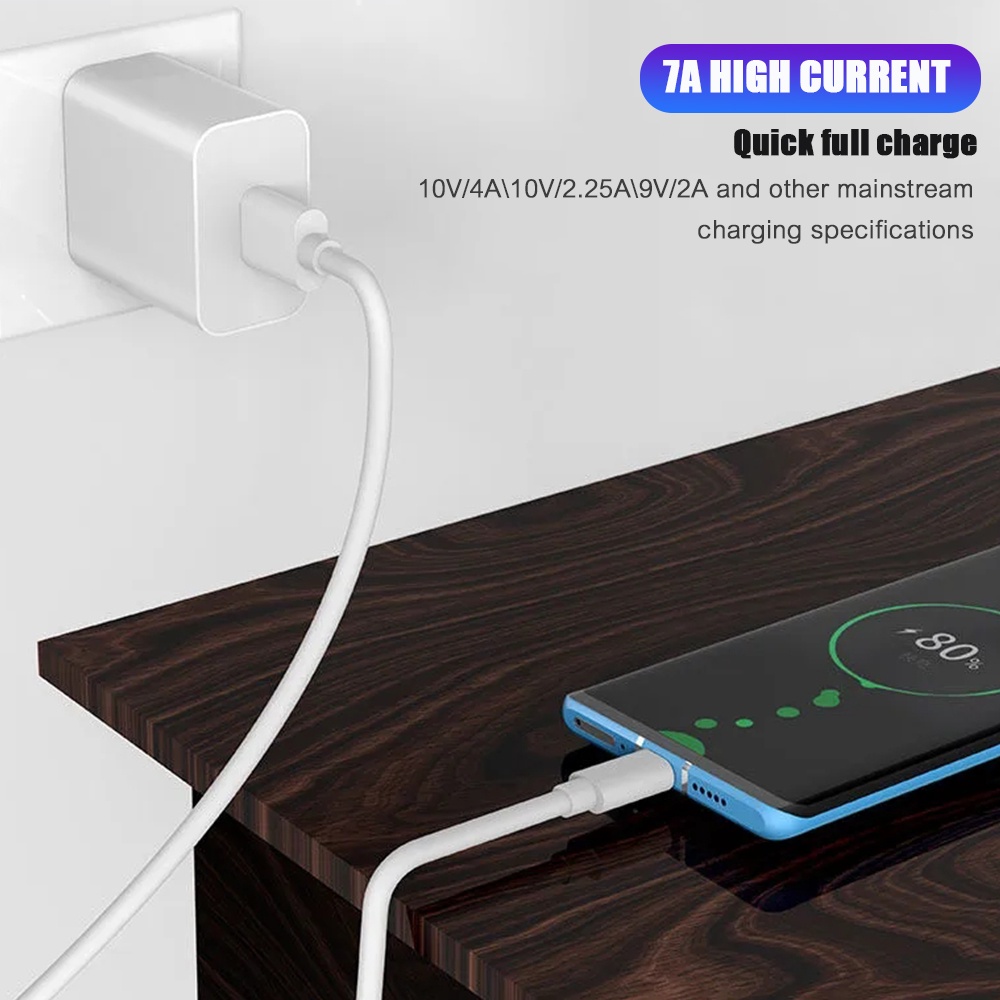 Untuk Huawei Kabel Kabel Data 7A Pengisian Arus Tinggi Tipe C Kabel Data 0.25 /1/1.5/2M Ultra-Fast Charging USB Charger