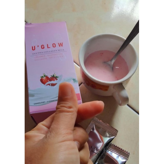 collagen drink  U'Glow susu Herbal halal