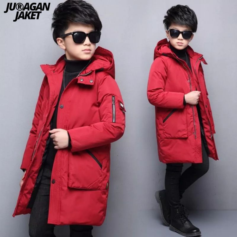 Jaket puffer anak laki-laki/perempuan / jaket winter anak / jaket anak longcoat / jaket anak gelembung