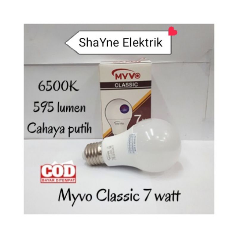 Lampu LED Bohlam MYVO CLASSIC 7 Watt Termurah