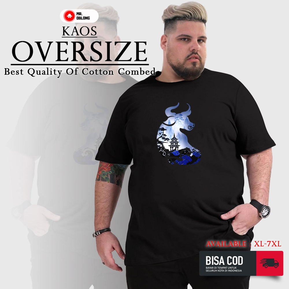 Baju Kaos Pria Cowok Laki Laki Jumbo Big Size Oversize Distro Dewasa Ori Original XXL 2 XL Kekinian 