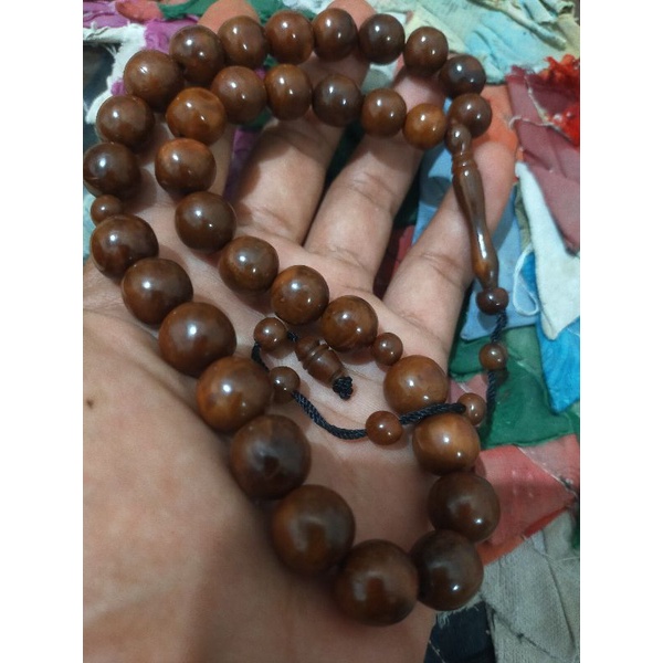 tasbih kokka asli 33 butir ukuran jumbo /tasbih kaukah kokka 12mm