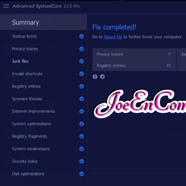 IOBIT ADVANCED SYSTEM CARE PRO 13 - 13.5