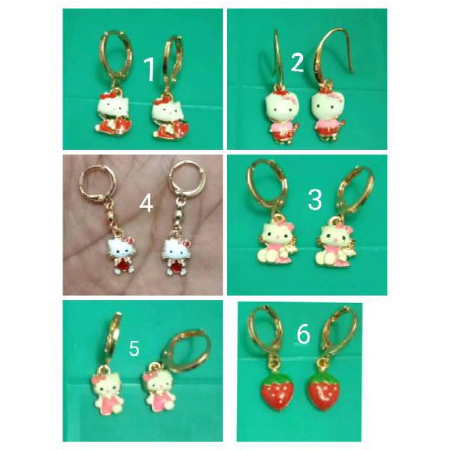  Anting  anak anak hello  Kitty  xuping harga murah minimal 