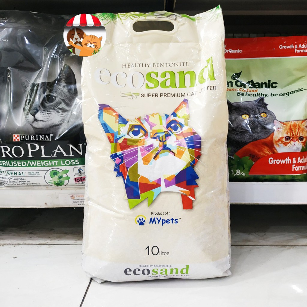 Pasir Gumpal Wangi Ecosand 10L - Pasir Kucing