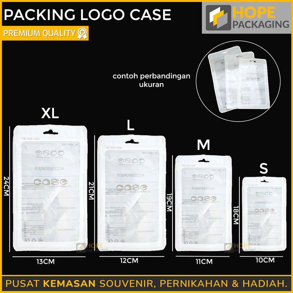 [20 PCS] PACKING Case casing hp POLY BAG, packing buat case custom, packing plastik klip