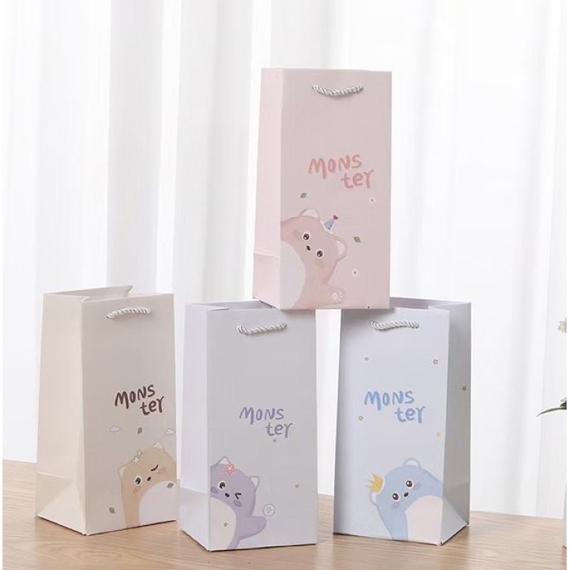 PAPER BAG ULANG TAHUN MOTIF KERTAS KADO KARTON TALI IMPORT KOREA GOODIE BAG 1PC