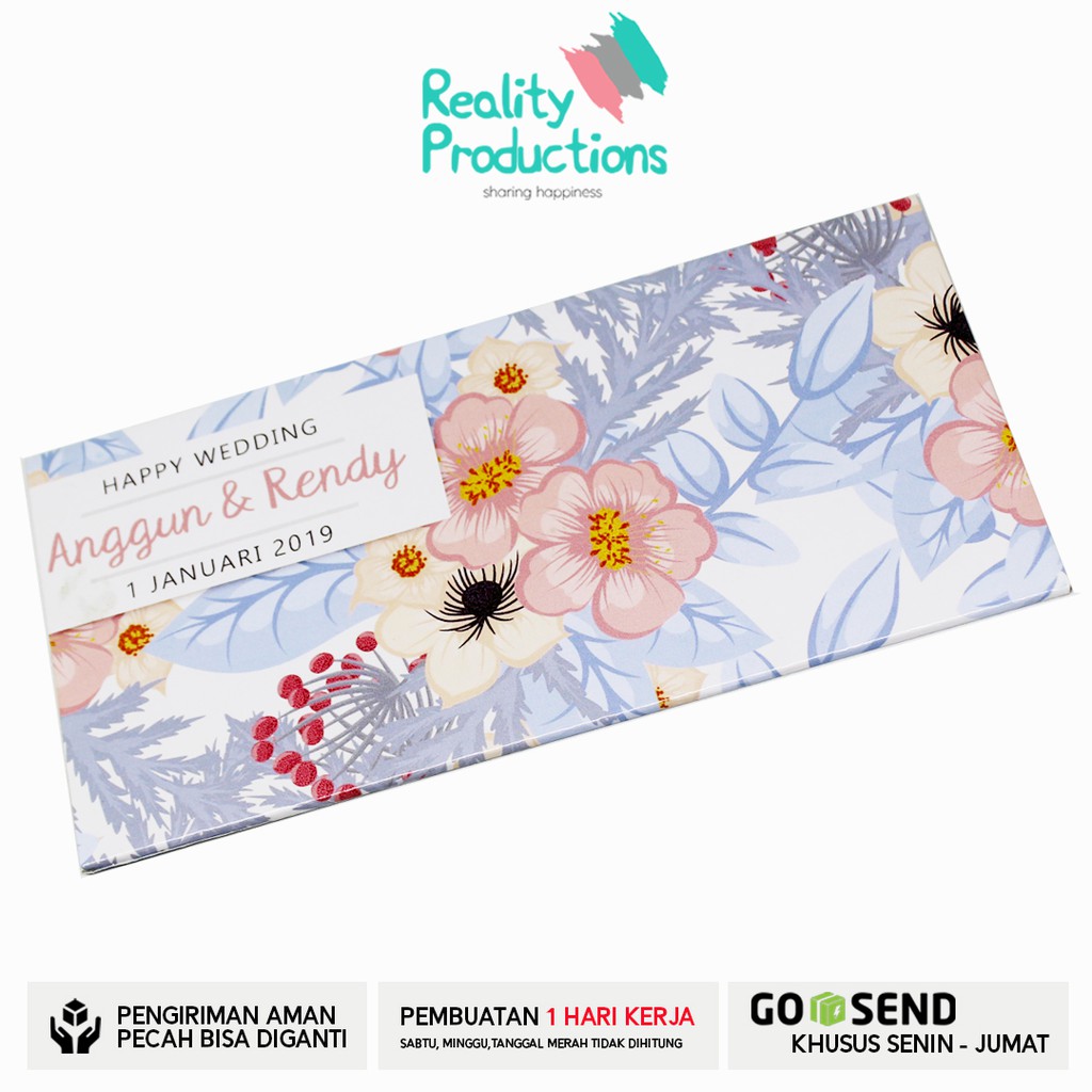 Kartu Ucapan Hardcover Kode 011 Tema Floral