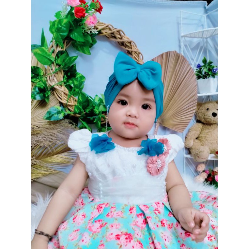 Turban bayi scarlet / Turban bayi perempuan