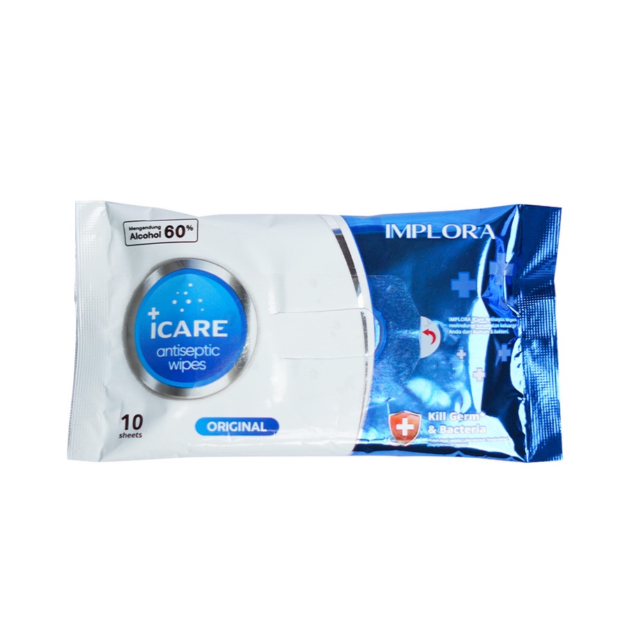 ★ BB ★ Implora Icare Antiseptic Wipes | Implora Wipes Original - Green Tea