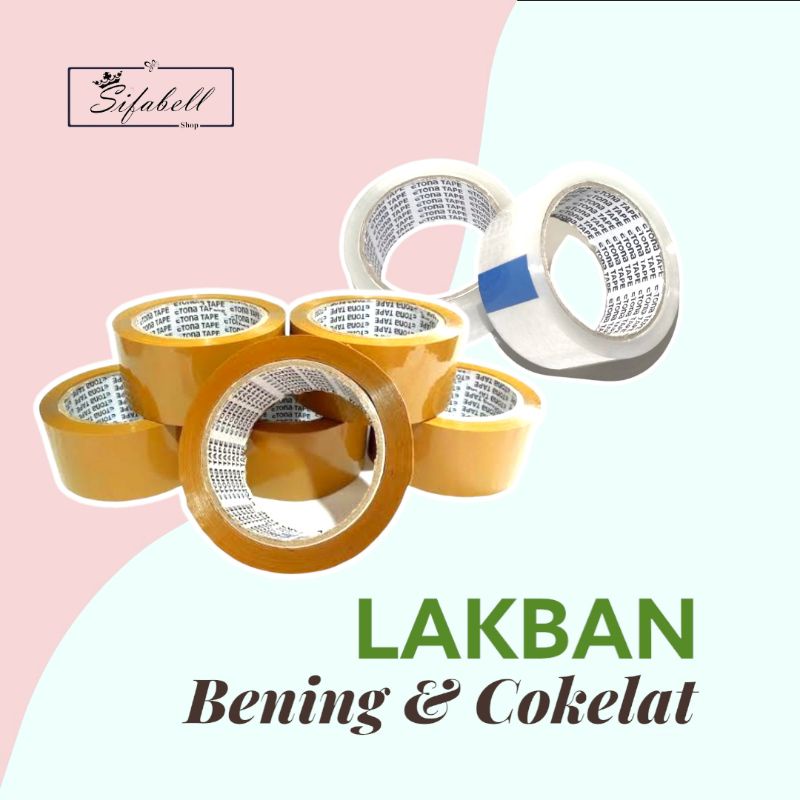 Lakban Bening Lakban Coklat 2 inch x 72 yard