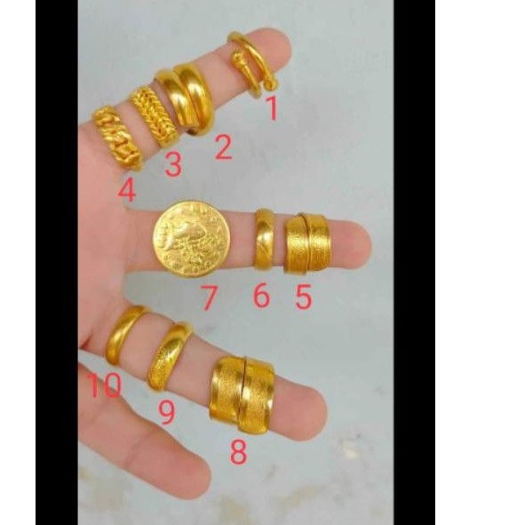 Cincin replika mas 24k (london)BISA COD,cocok dipake sehari hari,kado/pesta