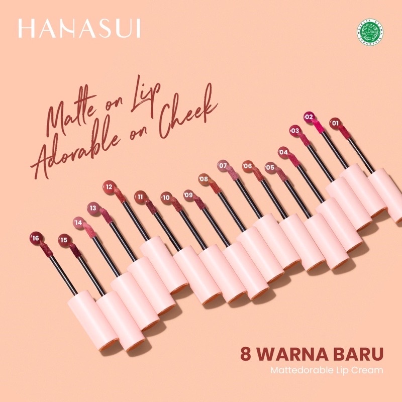 HANASUI MATTEDORABLE LIP CREAM - LIP CREAM HANASUI/ LIPSTICK TERLARIS