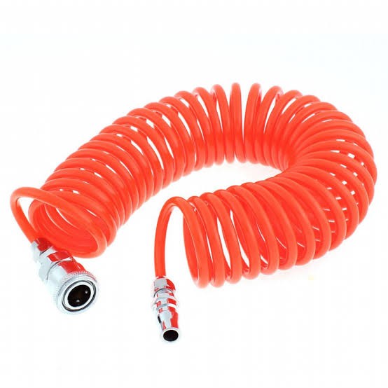 Selang Kompresor / Selang Angin / Recoil Hose 9 M (5x8mm) ORANGE AAT