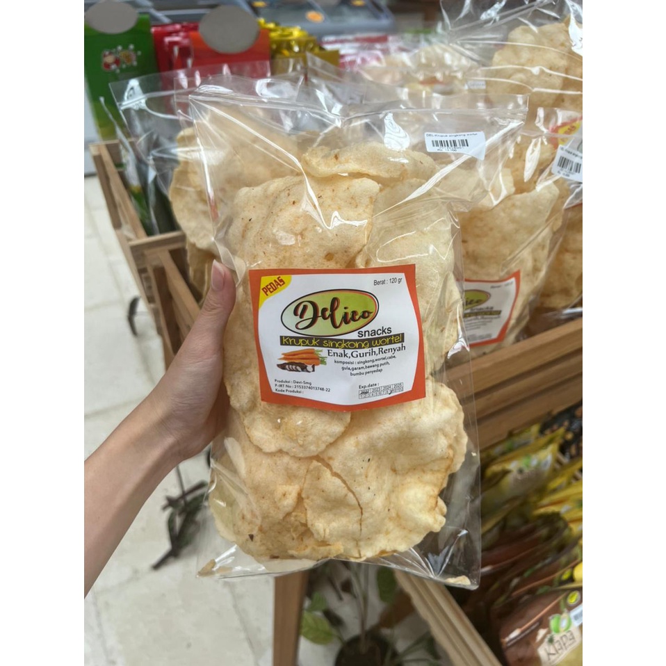Delico krupuk singkong wortel 120 gr