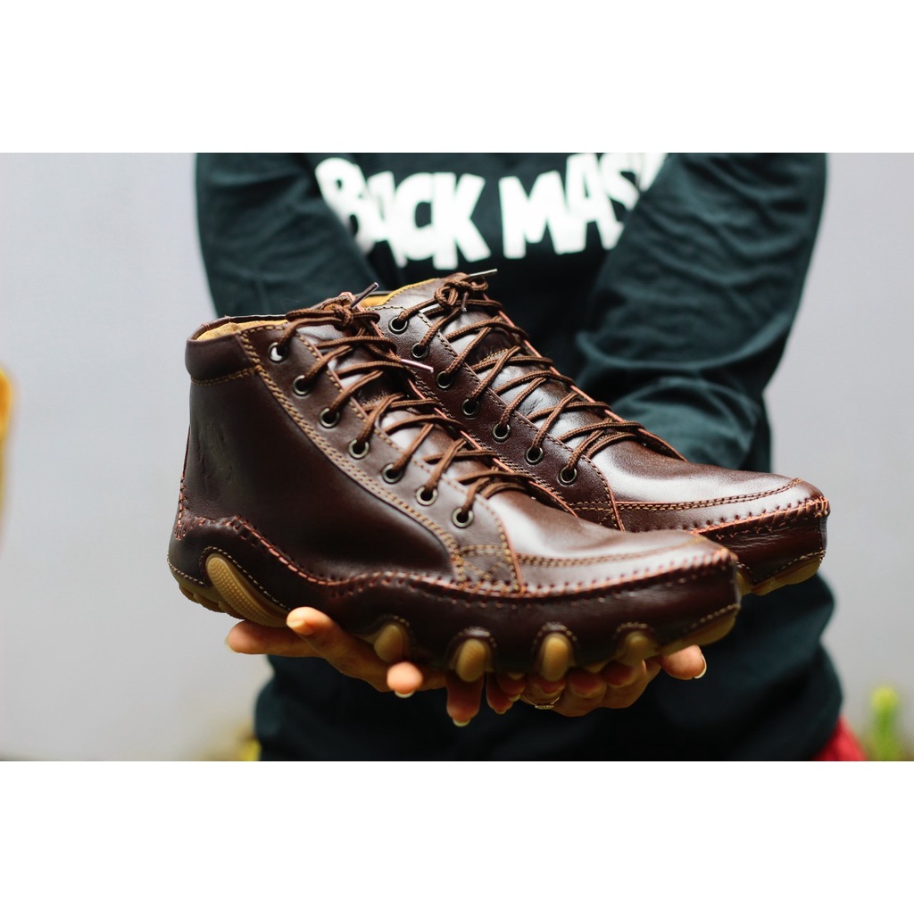 Sepatu Boots Casual Kulit Sapi Asli Original Black Master Nesta Boot Pria Fashion Hitam Coklat Tan Formal Kerja Proyek lapangan Kuliah Gaya Bikers Kekinian Trendy Terlaris Murah