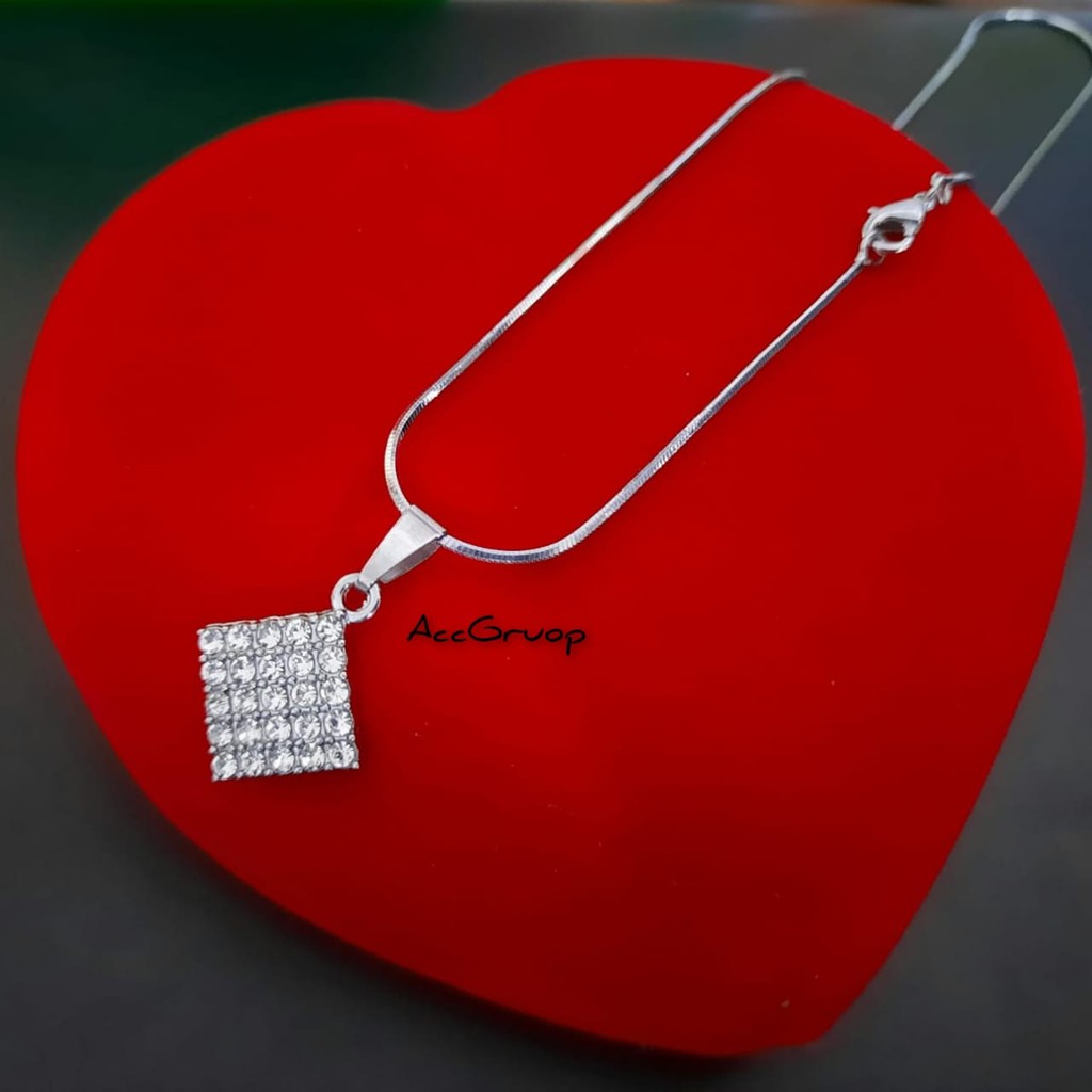 TRENDY Accesories kalung liontin fashion wanita real pick 100% anti karat awet dan tahan lama