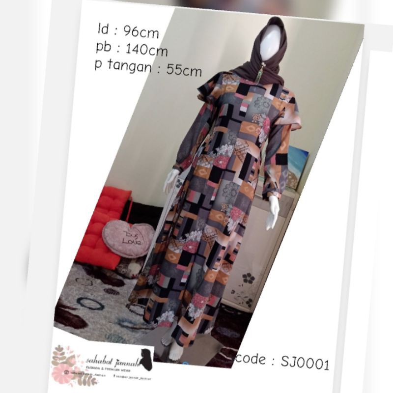 Gamis Wanita Square SJ0001SJ0004