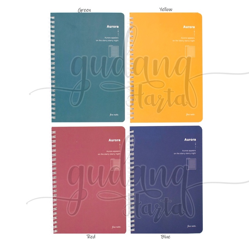 

GCC Notebook A5 Spiral Simple Basic Buku Motif Blue Green Polos GCC 308836