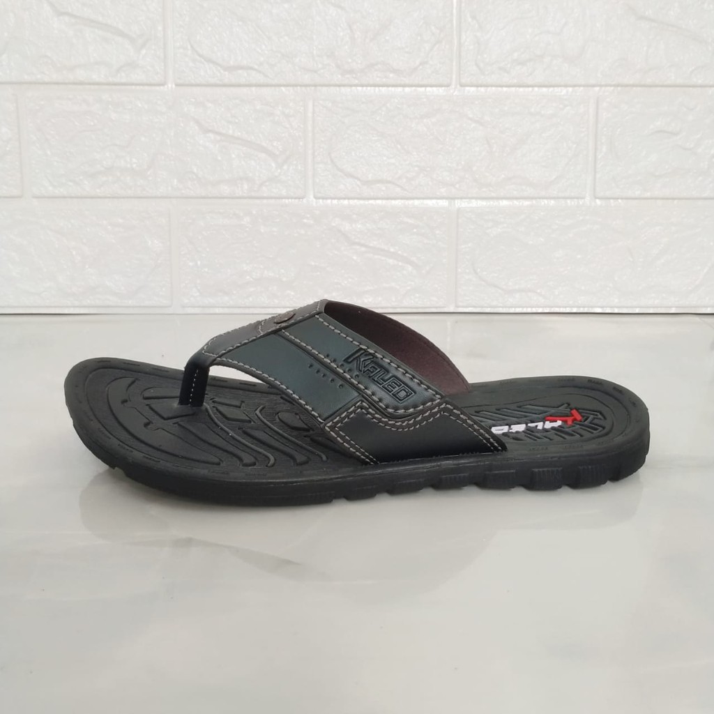 Kaleo Sandal Jepit Cowok 39 - 42 Sendal Casual Pria Dewasa Laki KLO 03/KLO 20 Bahan Kulit Sintetis