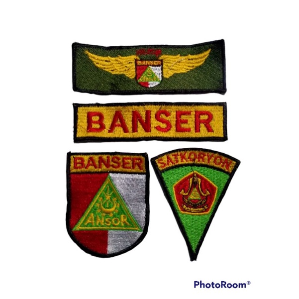 EMBLEM/BET BORDIR TIMBUL &amp; SKOTLET PEMUDA PANCASILA SATU SET
