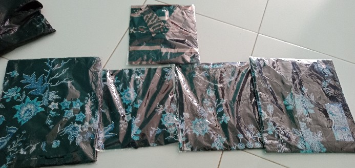 Batik Couple Keluarga - Couple Batik Ori Ndoro Jowi Garansi Termurah Shopee Motif Cibulan Biru
