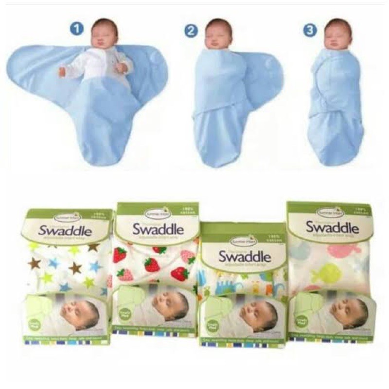 Summer Infant Swaddle - Bedong Instan Bayi - Bedong Katun