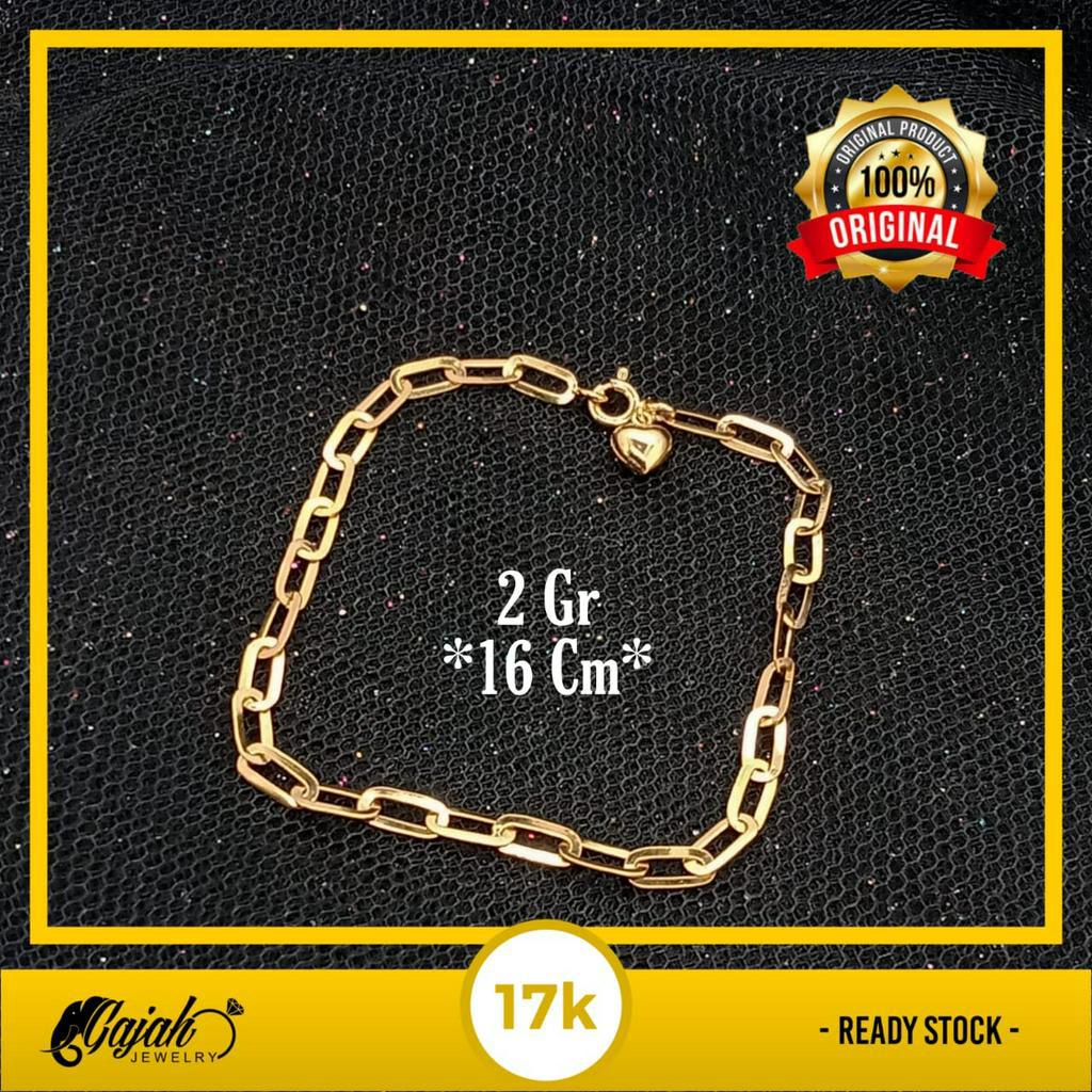 Gelang Emas 17K - 2.15 Gr Kadar 750 - 4985