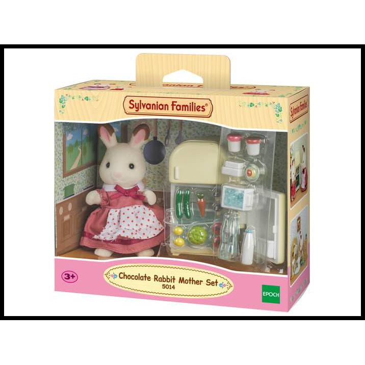 sylvanian families chocolate rabbit mother set