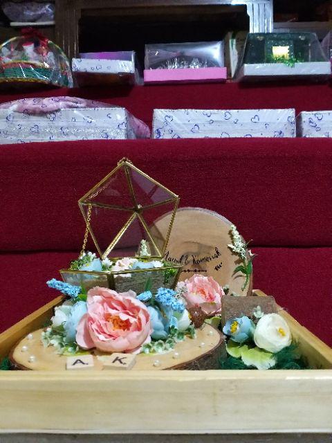 Jewelry Set Tempat Mahar Perhiasan Tempat Cincin Rustic Tempat Maskawin Rustic