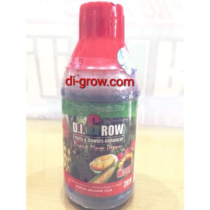 PUPUK ORGANIK DIGROW MERAH 250ml / PUPUK CAIR ORGANIK DI GROW