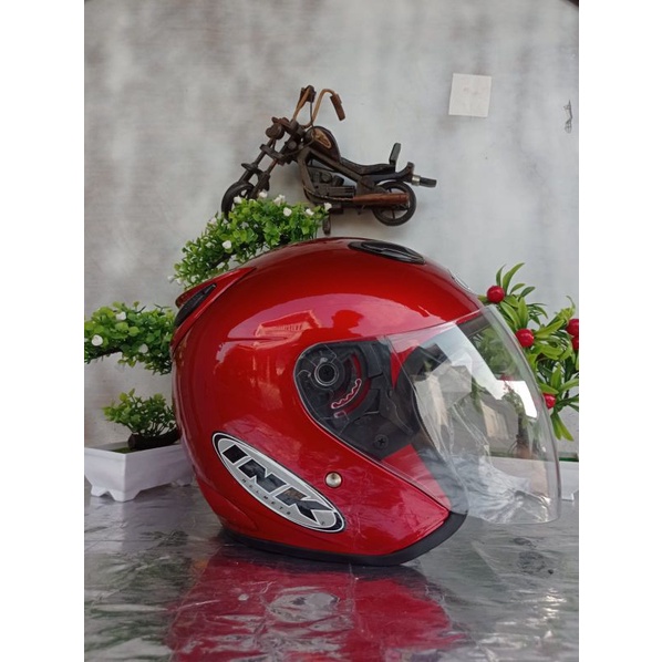 HELM INK CENTRO SNI WARNA LENGKAP fre kardus-Maroon metallic
