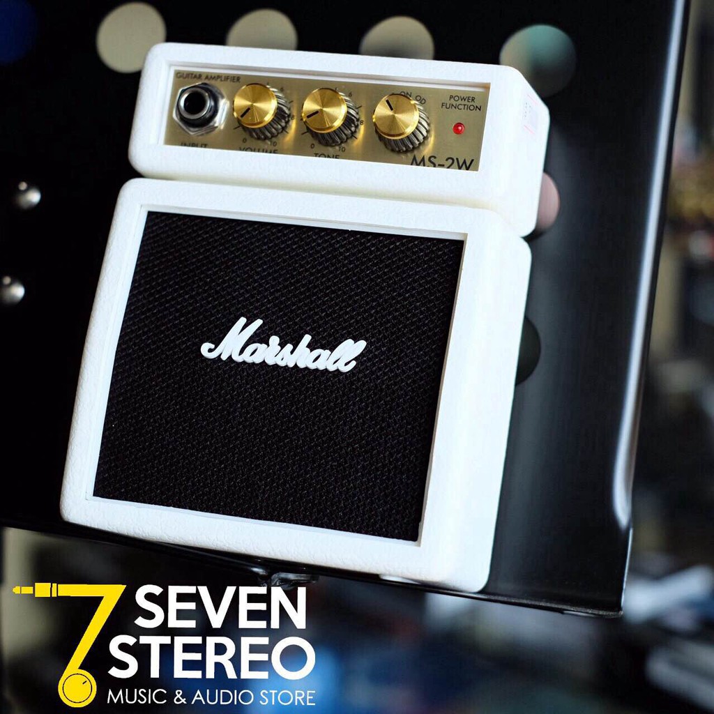Marshall MS2 MS-2 MS2 Mini Amplifier WHITE