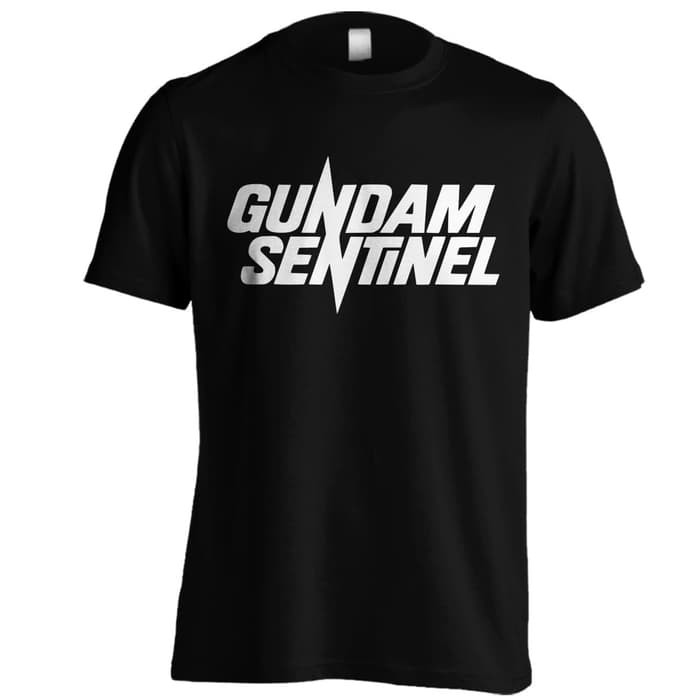 Kaos Gundam Sentinel HITAM T-shirt Distro ANIME -