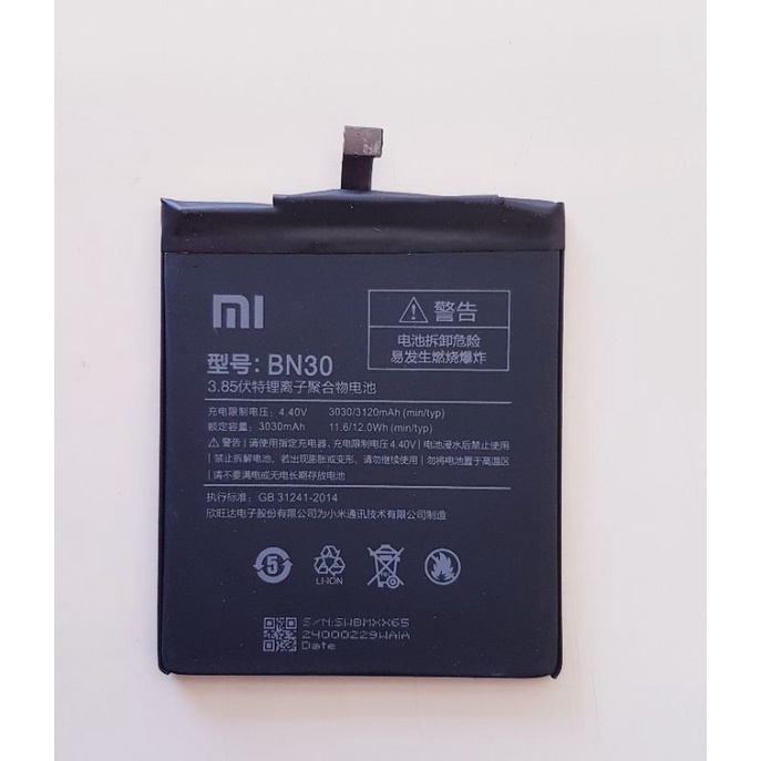 Baterai Xiaomi Redmi 4A / Mi4A / Mi 4A / Batre Batrai Xiaumi Xiomi BN30