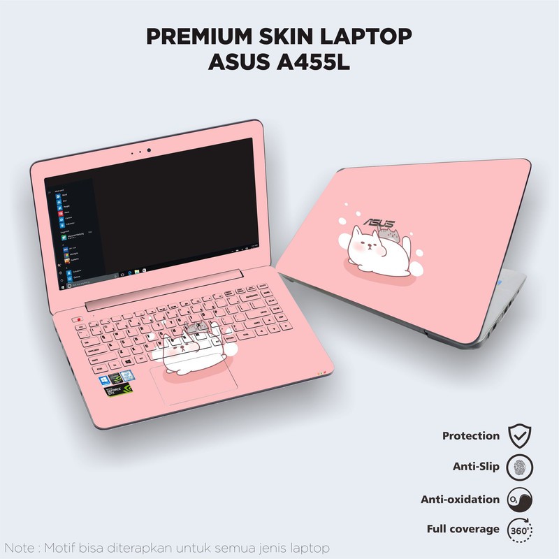 Garskin Laptop Fullbody ASUS A455L Cats