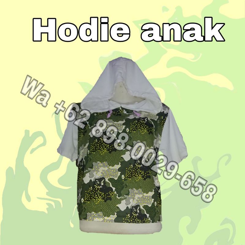 hodie anak tangan pendek