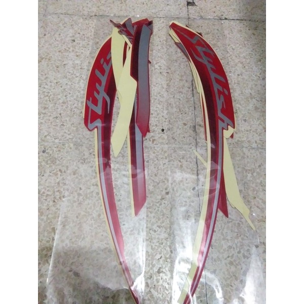 striping scoopy staylist 2019/stiker scoopy 2019/ lis scoopy merah